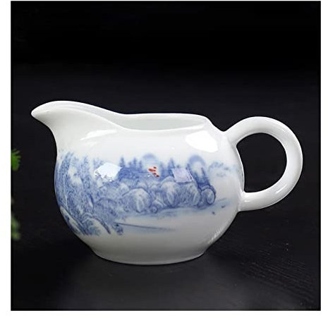 Sauciere blau und weiß Porzellan Kaffee Milchkännchen chinesisches Kung Fu Tee-Set Zubehör Krug 170 ml 220 ml Kleiner Topf Teegeschirr Küche Sauciere