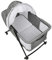 LANTUS Babywiege Stubenwagen Reisebett Kinderbett klappbar Babybett Beistellbett Schaukelwiege mit Schaukelfunktion inkl. Moskitonetz, Matratze und Tasche (106 * 92 * 55cm (grau))