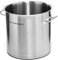 Forgast Pentola Professionale Acciaio Inox 9L Litri, Casseruola Alta Pentola Capiente Induzione Gas Fornello Elettrico, Fondo Spesso Multistrato, Pentole da Ristorante, Argento