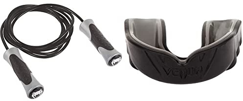 Venum Challenger Corde à sauter Mixte Adulte, Noir, Taille Unique & Challenger Protège Dents Mixte Adulte, Noir, Taille Unique