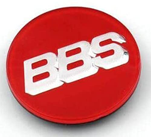 4 Stück Nabendeckel Radnabendeckel für BBS 70mm, Radnabenkappen Radnabenabdeckung Wasserdicht Staubdicht Felgendeckel mit Logo,Red Silver1