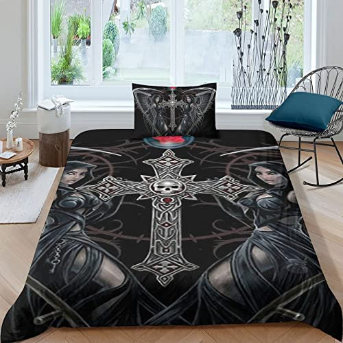 taimowei Anne Stokes Bettwäsche,Erwachsene Kinder Bettbezug,3D Microfaser Bettwäsche Mit Kopfkissenbezüge,Bettbezug Für Schlafzimmer, Weiche Bequemer Single(135x200cm)