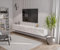 HAJDUK FURNITURE Wohnwand Weiß Full Hochglanz TV Board 270 cm Hängend Lowboard Hängeschrank TV Schrank Fernsehschrank Sideboard Wohnzimmer
