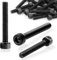 SWTYExt 60 Stück Zylinderschrauben mit Innensechskant M5x40mm Sechskant Innensechskantschraube DIN 912 Zylinderkopfschrauben Schwarz Schrauben Kohlenstoffstahl Vollgewinde für Befestigungselemente