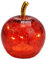 Dekoleuchte Apfel (XXS) Glas rot - Apfel Lampe mit 5er LED Lichterkette, Dekolampe, Tischleuchte, Apfellampe