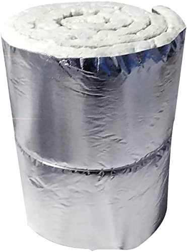 Professional Ceramic Fiber Blanket,Single Layer Aluminum FoilFireproof BlanketHigh Temperature 1260Celsiusfor Home Foundries, Knife Making, Fireplace, Propane Forge, Kiln, Wood Stove, Pizza Oven