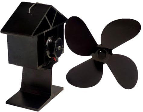Ventilateur thermique pour poêle à bois - Ventilateur écologique silencieux - Circulation silencieuse - Ventilateur de chaleur sûr pour poêles à bois - Ventilateur écologique thermique silencieux pour