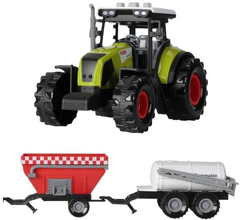 Well Home - Juguete de Tractor agrícola de 26cm con luz y Sonido