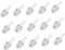 Ipetboom 15 Piezas De Brillo De Labios En Forma De Panal Tubo Vacío Kit De Tinte De Labios Con Vaselina Recipiente Transparente Brillo Voluminizador Aceite De Labios Brillante Mini