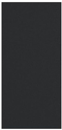vidaXL Moderne Schwarze Fußmatte 250 X 120 cm | rutschfest, maschinenwaschbar, für drinnen und draußen, samtige Textur, Schmutzabsorption für Zuhause und Büro aus Polyamid