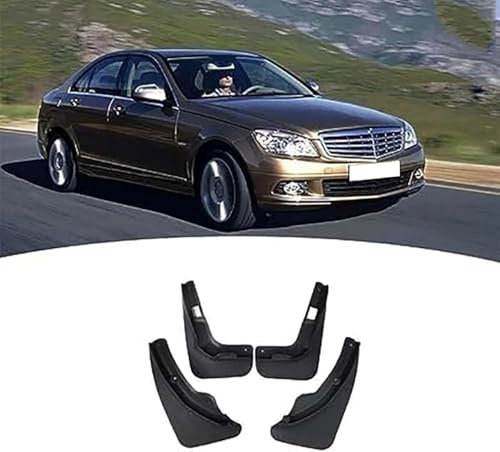 Auto Schmutzfänger für Mercedes Benz C-Class W204/2007-2011 | Kotflügel Vorne und Hinten Spritzschutz | Auto Kein Bohren Schutz Zubehö