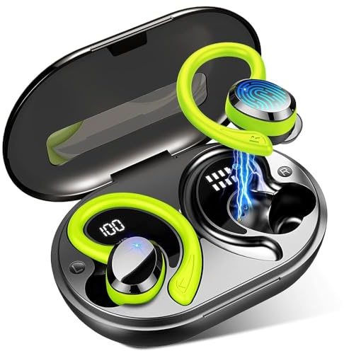 Ltinist Wireless Bluetooth Sport Headphones with 4 ENC Noise Cancelling Mic, IP7 Waterproof Earphones Bluetooth
