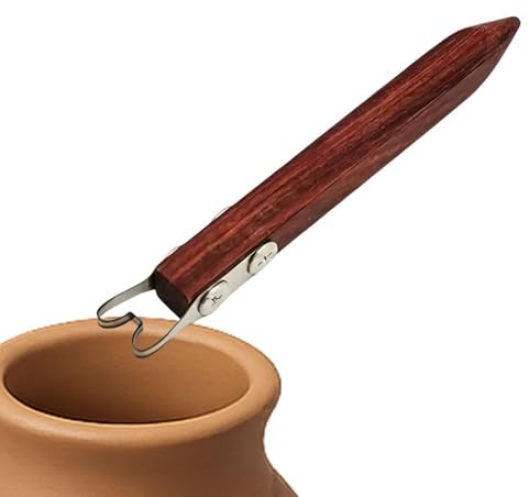 Pottery Foot Ring Tool Handmade Shapers with Wood Handle | Pottery Foot And Rim Shape Tool for Centering Trim Cone Cutting Glazing Sanding Forming Clay Wheel Throwing Bowl Cup Mug