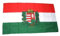 Fahne/Stockflagge Ungarn mit Wappen 30 x 45 cm Flagge