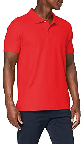 Stedman Apparel Polo/ST3000 Polohemd mit kurzen Ärmeln für Herren, Normale Passform, Scharlachrot, Größe M