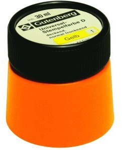 Gutenberg Stempelfarbe Universal D 30ml gelb