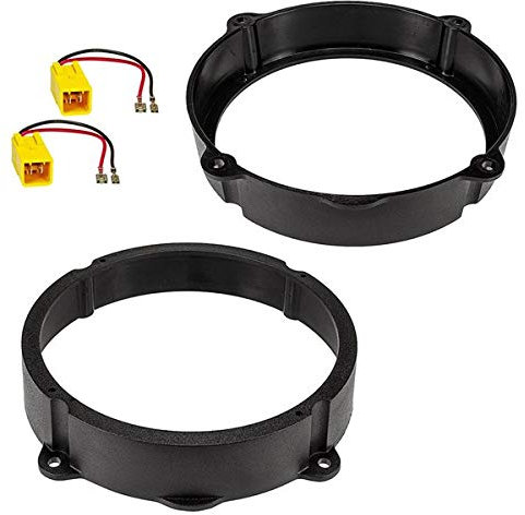 Sound Way Autoradio Altoparlanti Casse Adattatori con Cavi Compatibile con Alfa Romeo 147, 159, Lancia Y, Musa, Fiat Idea, Nero