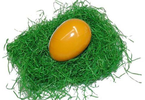 alles-meine.de GmbH 1 Stück - großer Beutel - Ostergras in grün - z.B: für das Osternest - OHNE Ei ! Holzwolle Osterei - Papier/Dekogras - Dekorieren - Dekowiese - Weide/Weid..