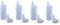 Plastic Feeding Cup with 2 LIDS - Adult Feeder Beaker Large and Narrow spout - Hospital Mug. (4)