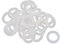 sourcing map 30Stk.16x24x3mm Silikon O-Ring Dichtung Dichtungsring für Rohr Schlauch weiß DE de