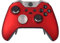 eXtremeRate Front Hülle Case für Xbox One Elite Controller, Custom Vorder Gehäuse & Thumbsticks Accent-Ring, DIY-Ersatz Abdeckung Set für Xbox One Elite Controller Model 1698(Rot)