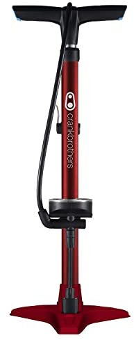 CRANKBROTHERS Gem Bodenpumpe mit geprägtem Boden, Rot, Einheitsgröße