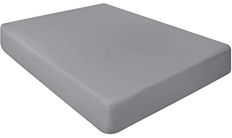 Pack of 2 Luxury Percale Cot Bed Fitted sheets available in 14 colours (Silver, 70x140x15 cm (Pack of 2))