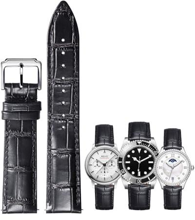 BINLUN Leder Uhrenarmband Schnellwechsel-Lederarmband Ersatz für Herren Damen 10mm, 12mm, 14mm, 15mm, 16mm, 17mm, 18mm, 19mm, 20mm, 21mm, 22mm, 23mm mit 12 Farben