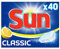 Sun Tablettes Lave-Vaisselle Classic Citron x40, Efficace en cycle court, Vaisselle Etincelante & Impeccable, 40 Lavages