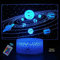 YTDZLTD 3D-Planetenlampe Nachtlicht 16 wechselnde Farben USB-betriebene Fernbedienung dekorative Lampe optische Täuschungslampe LED-Tischlampe Kinder Geburtstagsgeschenk zu Weihnachten