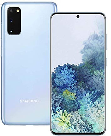 Samsung Galaxy S20 Android Smartphone - SIM Free Mobile Phone - Cloud Blue (UK Version) (Renewed)