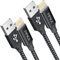 PIPIKA Cavo iPhone, [2Pezzi 0.5M] Caricabatterie iPhone Cavo Lightning in Nylon a Ricarica Rapida per Apple iPhone 14/13/13 Pro Max/12/12 Mini/11/11 Pro/XS/XS Max/XR/X/8 Plus/ 7/6s/6 Plus/5c/SE/Air