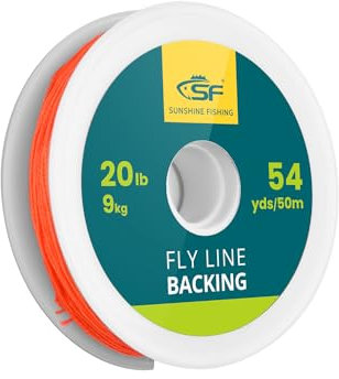 SF geflochtene Fliegenfischen Backing Line Angelschnur Forellenschnur 9kg 50m orange
