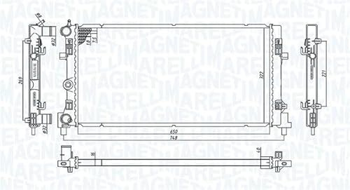 MAGNETI MARELLI Kühler, Motorkühlung