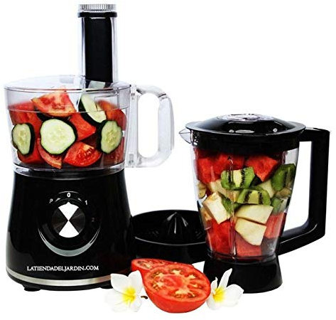 Suinga MULTIPROCESADOR DE ALIMENTOS - LICUADORA. Pica, procesa, licúa, bate, exprime, rebana y mucho más. Potencia 600 W