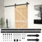 vidaXL Puerta Corredera con Herrajes Deslizante Corrediza Entrada Hogar Cuarto de Baño Salón Sala de Estar Habitación 90x210 cm Madera Maciza de Pino