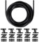 Manguera Limpiaparabrisas Coche de 5 M, Kit universal de manguera de limpiaparabrisas, Manguera de Caucho, Manguera de Lavadora de Parabrisas con 30 conectores para mayoría de los automóviles
