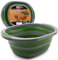 Fregadero Plegable Camping con Desague | Tabla de Cortar Multifuncional en Plastico y Silicona | Cesta de Drenaje Portátil | Lavabo Camper | Barreño Multifunción