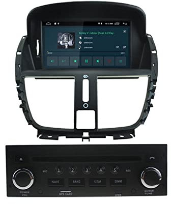 MURRAYLE Car Multimedia Player Stereo GPS Navigation DVD DSP SD Android 11 1 Din Car Radio Fit For Peugeot 207 2007-2011 2012 2013 2014