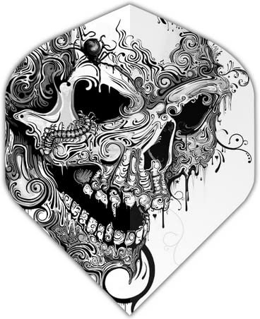 US Darts 3 Sets (9 Flights) Alchemy Halluzination (Totenkopf) Standard Dart Flights – Ex-Tough