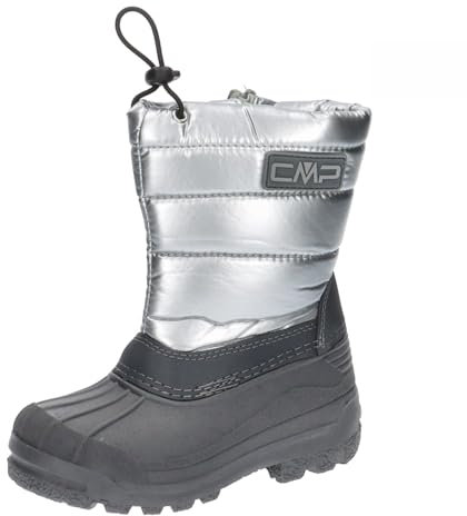CMP Kids Sneewy Snowboots-3q71294-j Snow Boot, Silber/schwarz, 23 EU