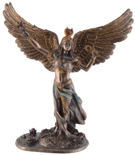 Ägyptische Göttin Isis mit Schwingen - bronziert und coloriert by Veronese