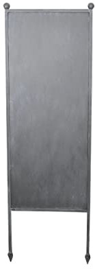 finehomegarden Stele Metall grau Sichtschutz Uni Windschutz Dekowand Garten Deko B54cm H163cm
