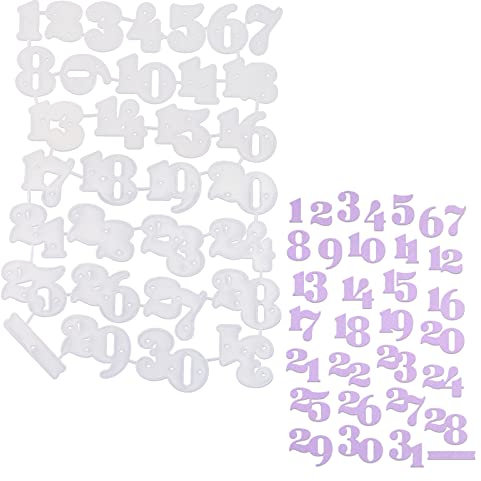 BETESSIN Zahlen Stanzschablonen 1-31 Metall Stanzform Zahlen Stanzen Klein Prägeschablone Zahlenschablonen Cutting Dies Stanzmaschinen für DIY Karten Album Scrapbooking
