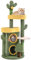 Yaheetech Cat Tree Cat Tower, 123cm Cacuts Cat Tree for Indoor Cats, Oasis-themed Climbing Tree w/Scratching Posts & Multi-Level Condos & Cozy Perches & Ball, Cat Activity Centre, Flower Cat Tree