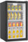 INFINITON Vitrina Frigorifica FTB-141-85 cm - Clase E, Puerta de cristal, Static Cooling System, Luz Led, Ruedas