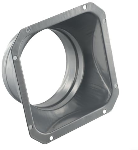 TFL250-F Metall Quadratischer Bodenflansch Lackierte verzinkte Stahlplatte Hochtemperaturbeständiger Flansch Beständig 4 10 Zoll Rohrflansch (250mm)