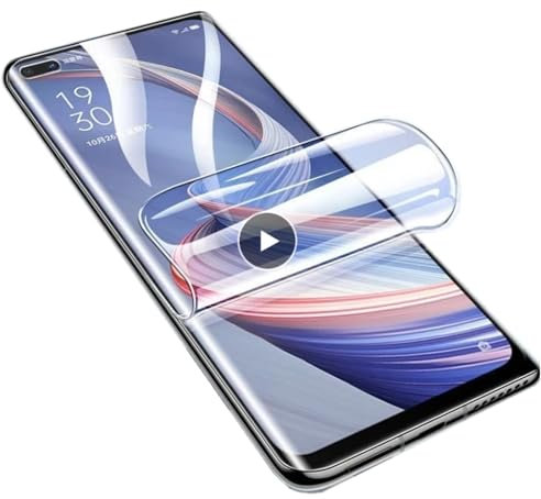 Renwox 2 Película Hidrogel de alta Sensibilidad para Oppo Find X3 Lite 5G 6.43 Protector de Pantalla Transparente Flexible a Prueba de Explosiones Desbloquear la Película Hidráulica