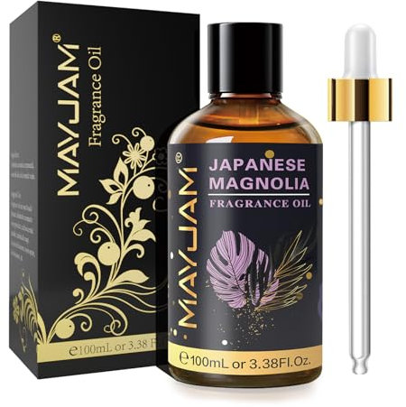MAYJAM Japanische Magnolieöl 100ml, Premium Duftöl für ätherische Öle Diffusor, Aromatherapie, Haus, Ölbrenner