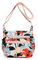 YYW Sacs à main à bandoulière décontractés multi-poches pour femme en nylon imperméable, M-Lys rouges, Taille unique